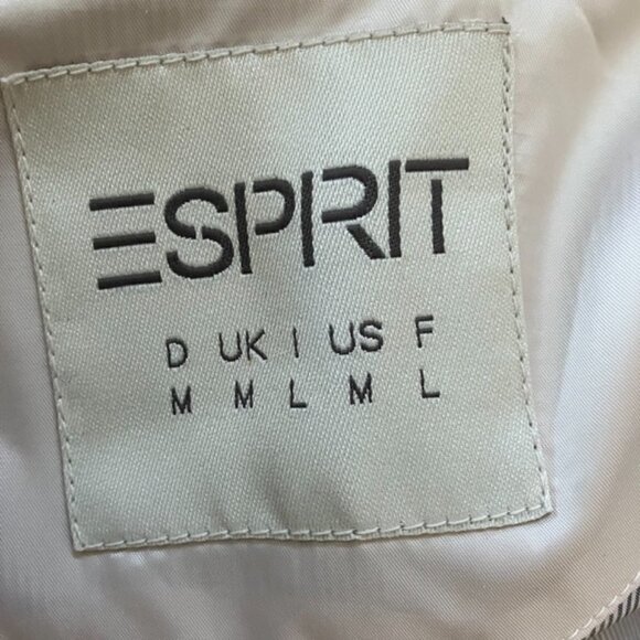Y2K Esprit Quilted Jacket M Color Block Puffer Packable Ski Resort Cruise - Picture 9 of 12
